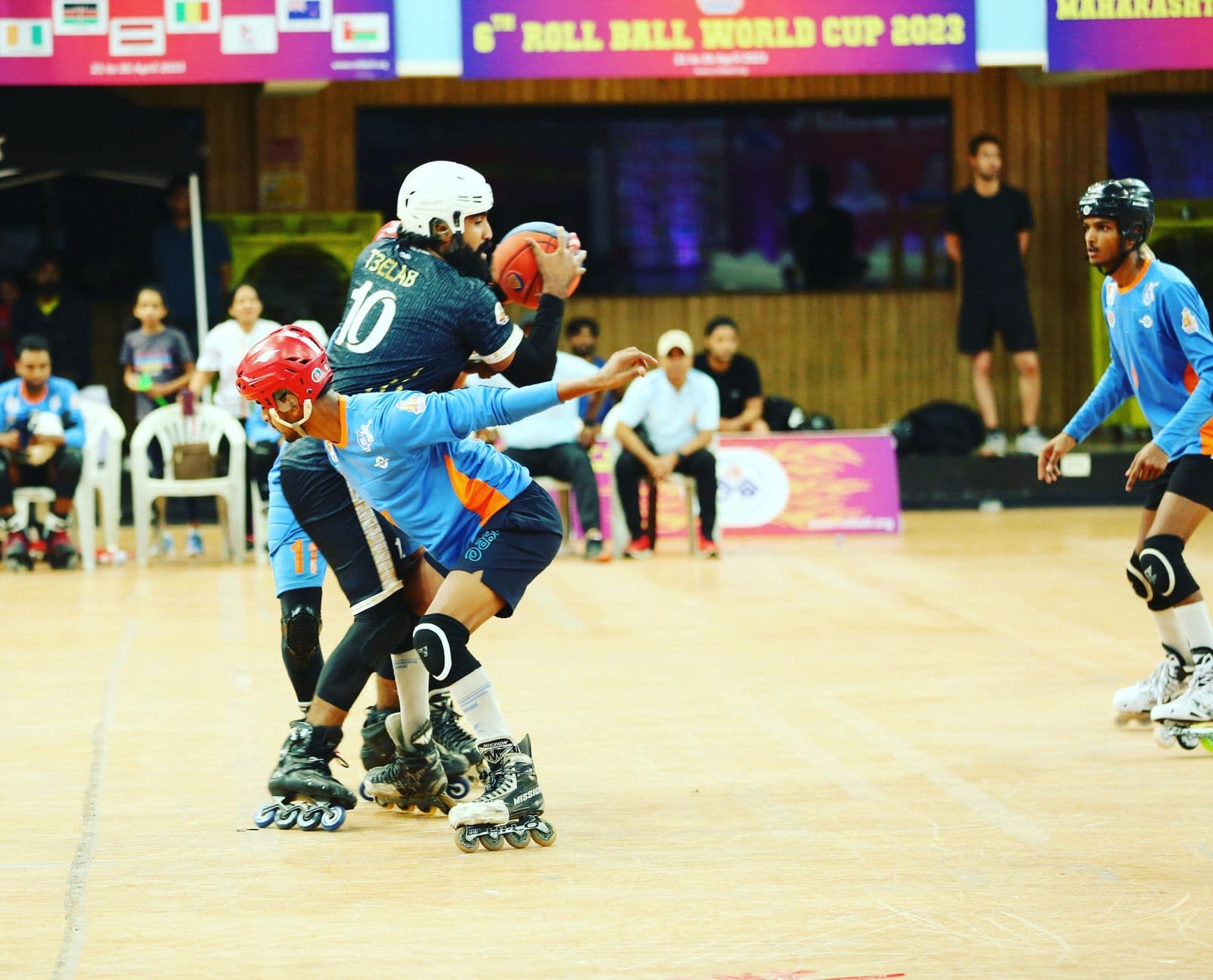 Roll ball match at the World Cup